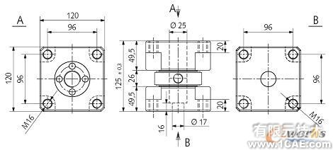 大型三向力限FMD振動夾具設(shè)計(jì)autocad應(yīng)用技術(shù)圖片圖片2