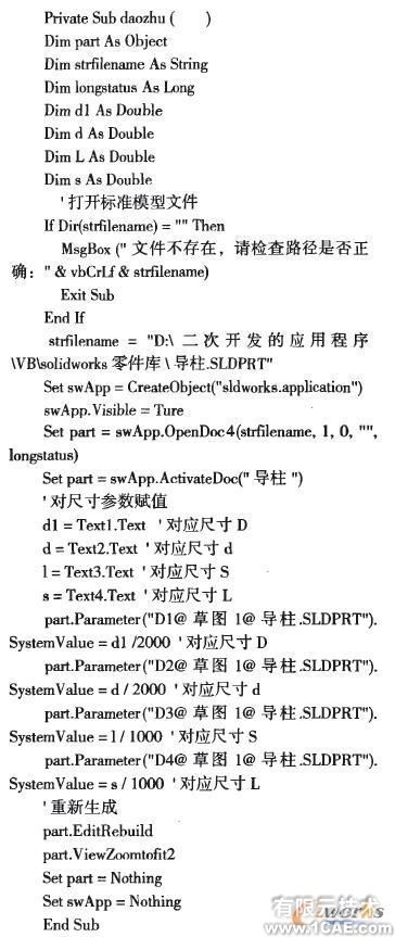 VB在SolidWorks二燃中的參數(shù)化方法solidworks simulation分析案例圖片2