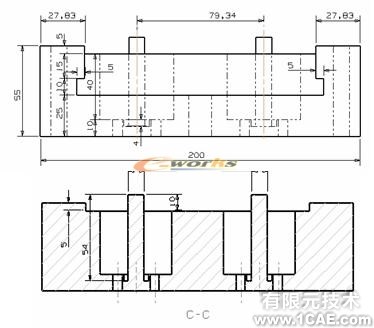 側向成型塑料注射模具教學模型的研制autocad技術圖片8