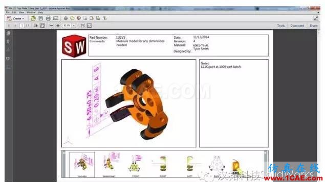 SOLIDWORKS MBD無(wú)圖紙制造解決方案solidworks simulation分析案例圖片8