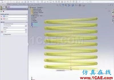 SolidWorks最簡單的彈簧畫法教程solidworks simulation分析圖片2