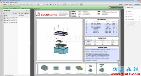 3D PDF樣本：國家標準與技術(shù)研究所（NIST）測試裝配體solidworks simulation學(xué)習(xí)資料圖片7