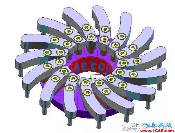 齒輪帶著十五個(gè)行位彎抽芯，這圖高清版ug設(shè)計(jì)圖片7