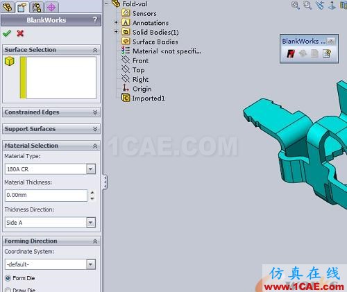 [轉(zhuǎn)載]SOLIDWORKS鈑金展開插件blankworks V4.0帶CRACKsolidworks仿真分析圖片2