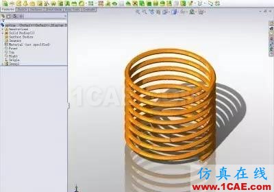 『實用技巧』SolidWorks最簡單的彈簧畫法教程solidworks simulation技術圖片3