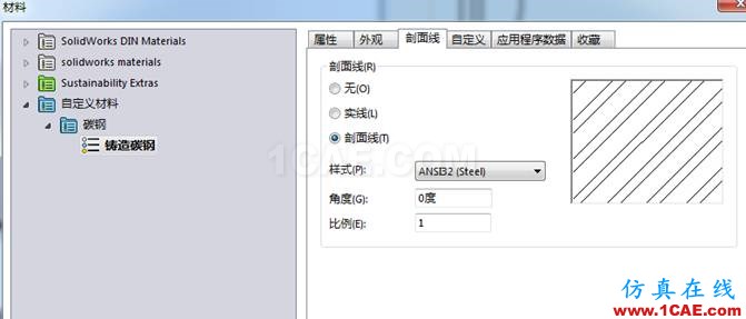 你在新增SOLIDWORKS材質(zhì)時有注意外觀和剖面線嗎? | 操作技巧solidworks simulation技術(shù)圖片3